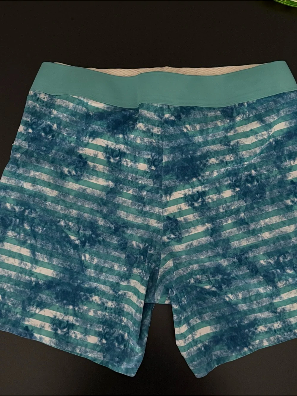 Lululemon Current State Board Shorts Blue Teal Striped Men’s 40